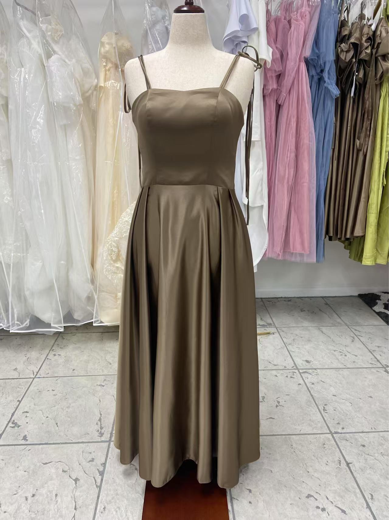Latte Corset Bridesmaids Dress