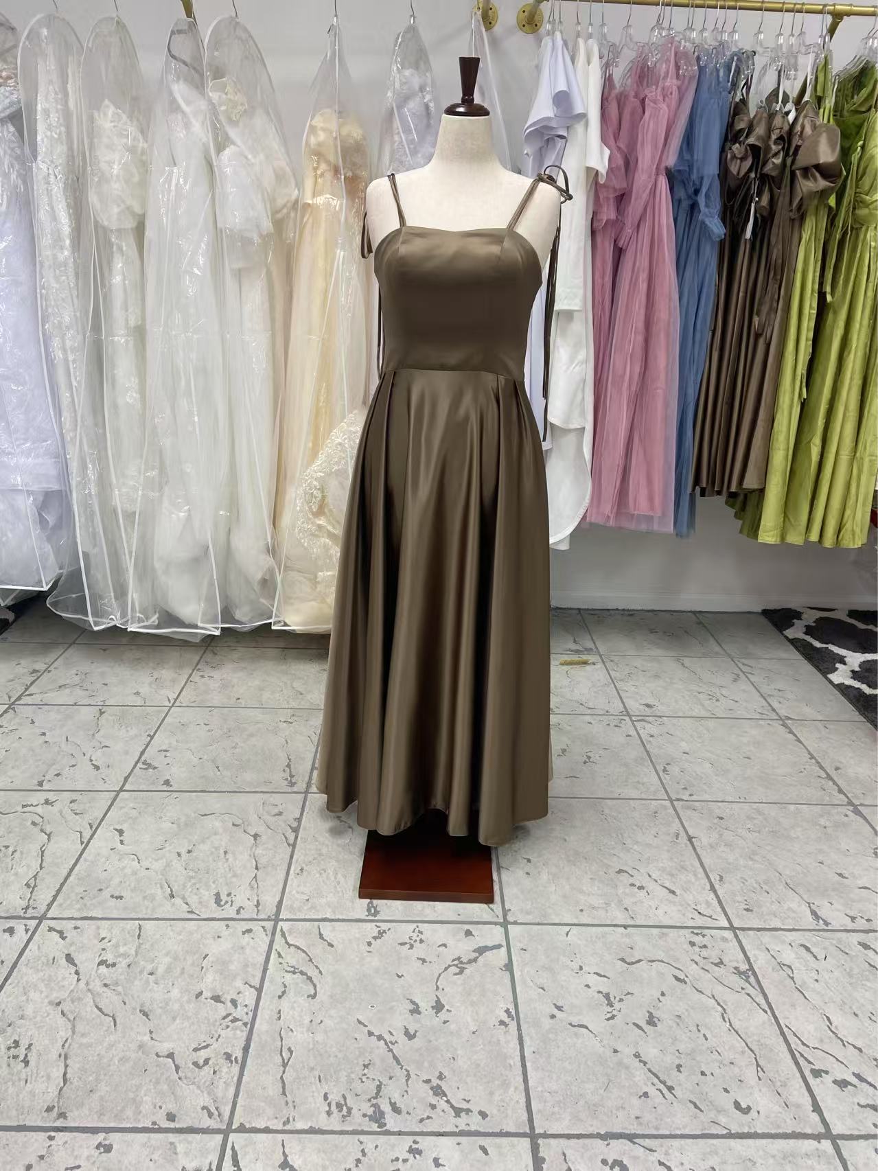 Latte Corset Bridesmaids Dress