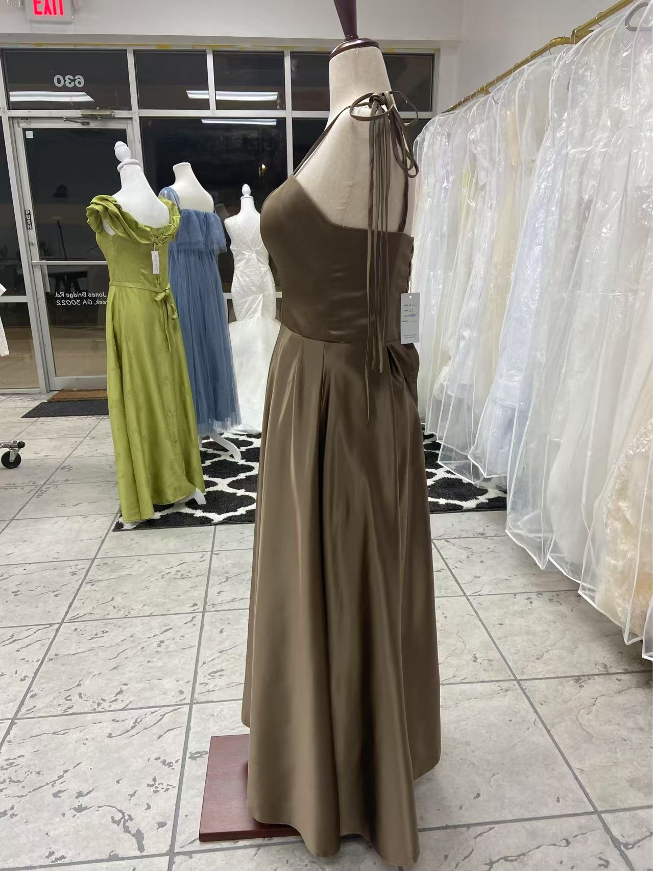 Latte Corset Bridesmaids Dress