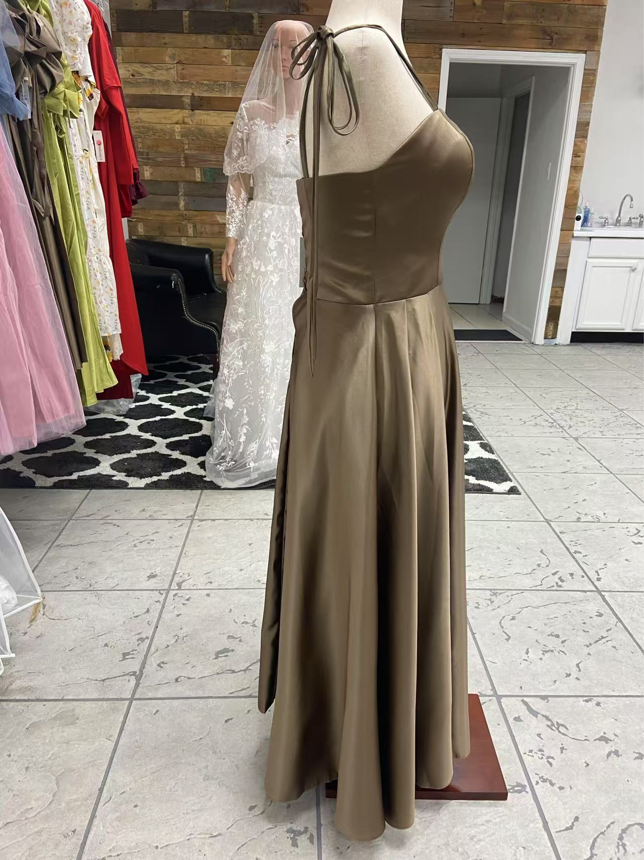 Latte Corset Bridesmaids Dress